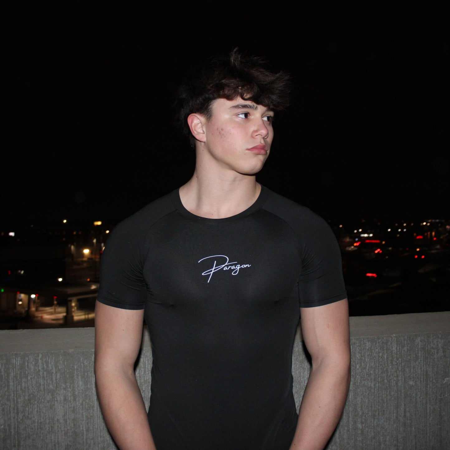 Paragon Compression Tee Black