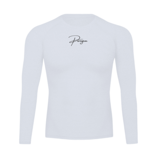 Paragon Compression Tee White Long Sleeve